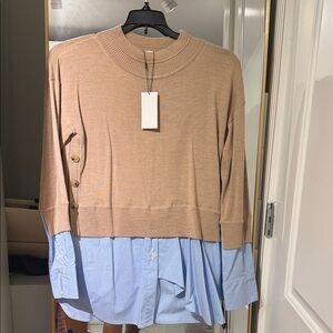 Veronica Beard Beige Knit Sweater
